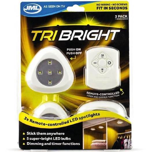 44396 - LED lights - remote controllable and adhesive "Tri Bright" Europe