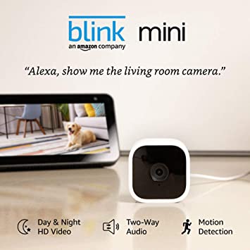 44402 - Blink Mini – Compact indoor plug-in smart security camera USA