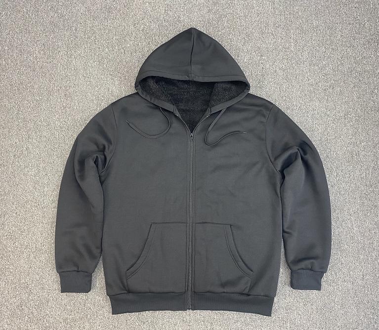 46059 - New men's fleece hoody jacket with sherpa lining China