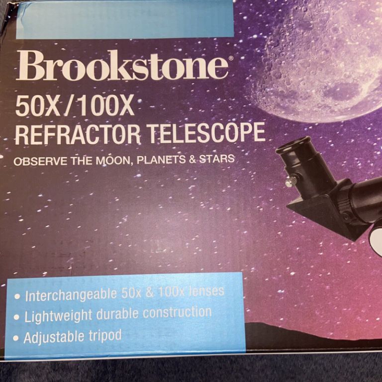 47833 - Brookstone 50x/100x Refractor Telescope USA