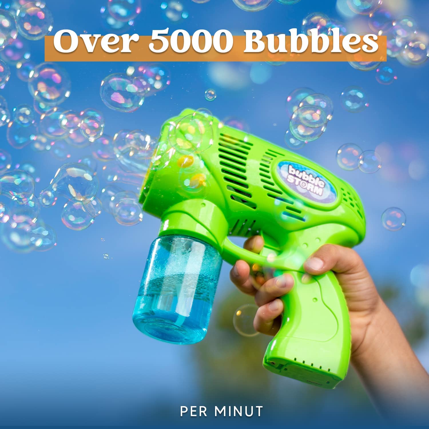 50845 - JOYIN 2 Bubble Guns with 2 Bottles Bubble Refill USA