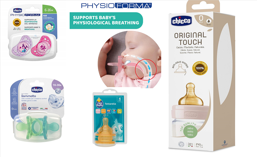 52729 - CHICCO & NEOBABY Pacifiers, Baby Bottles Europe
