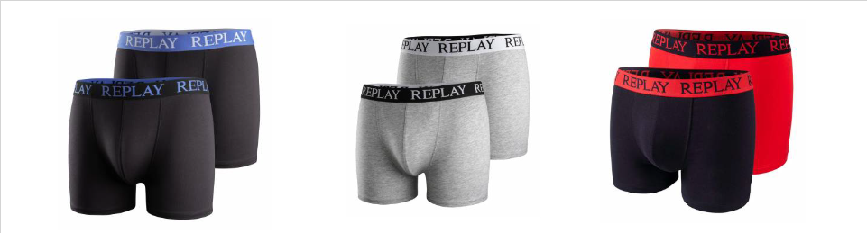 54669 - REPLAY 2000 2-pack boxer shorts for Men Europe